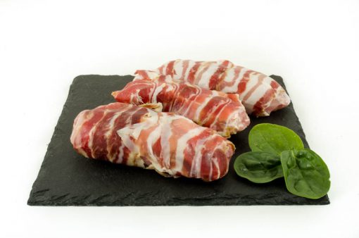 Muslos de Pollo Rellenos con panceta